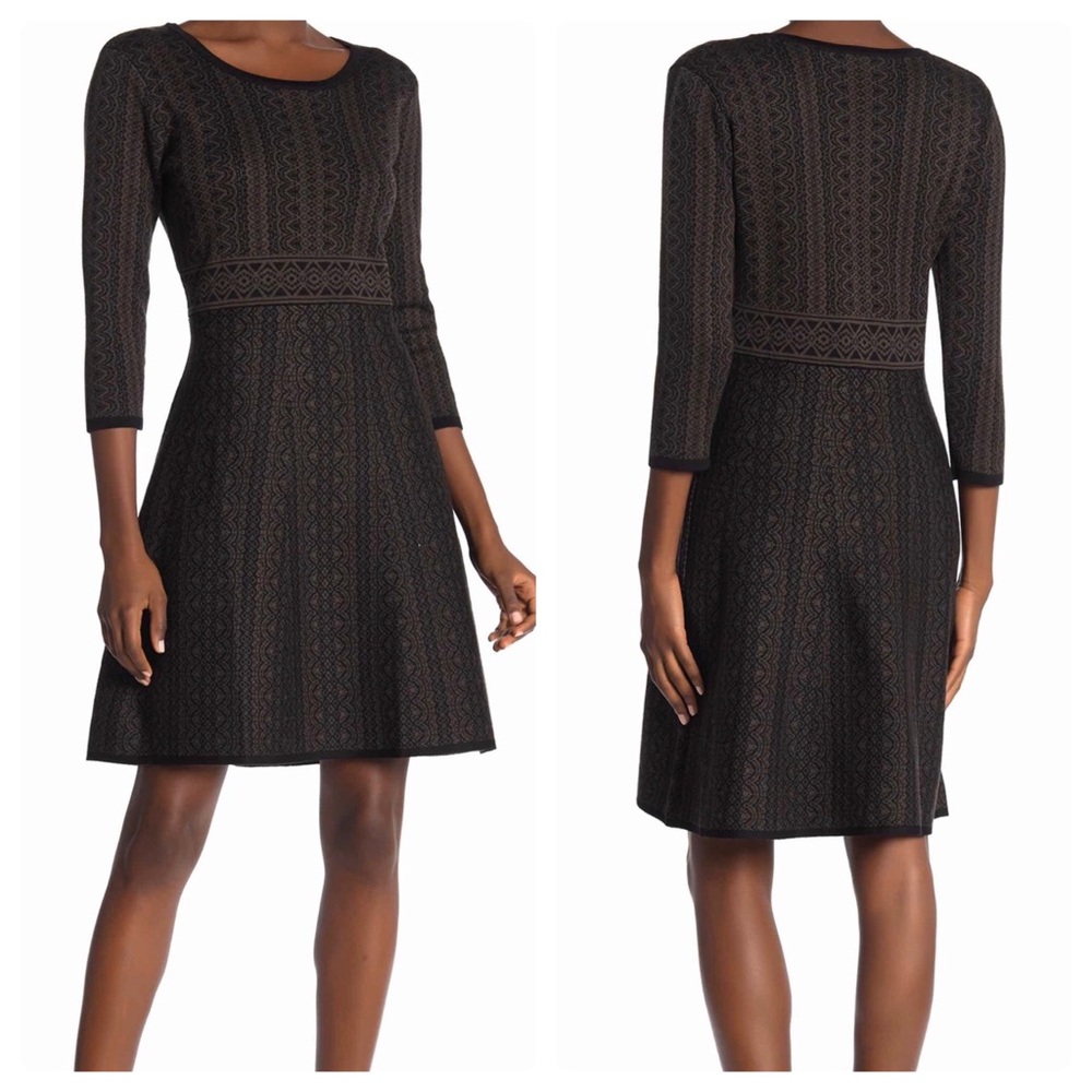 Geometric Printed Knit Dress (medium)